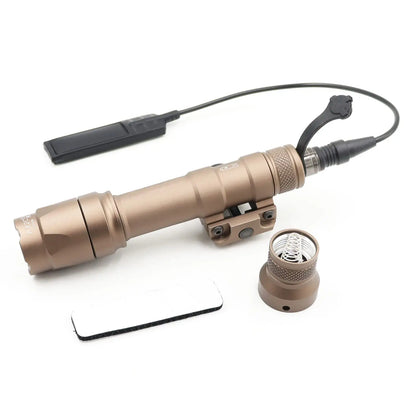 AQzxdc TacticalM600C Light LED Whitelight with Strobe Weapon Rifle Light, with Remote Pressure Switch Tactical Light 400 Lumens