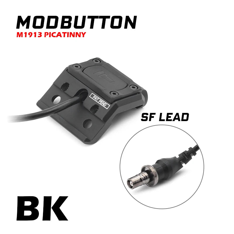 Pressure Switch ModButton Light Wing Adapter Mount SF M300A M300 Tactical Flashlight Airsoft Picatinny Rail SF Plug
