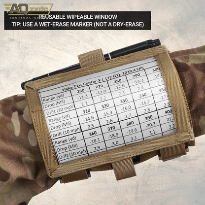 AQzxdc PTG Molle Tactical Map Bag Multi-functional Hanging Bag Accessories Fan Outdoor Sports Documents Bag