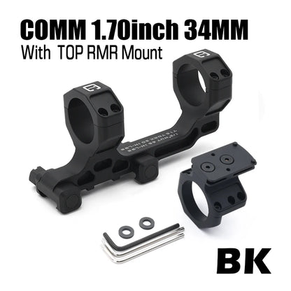 34mm Tube Airsoft Wargame Hunting Tactical C1 Modular Riflescope Mount 1.54/1.70/1.93 inch with Offset/TOP Red Dot Mounts