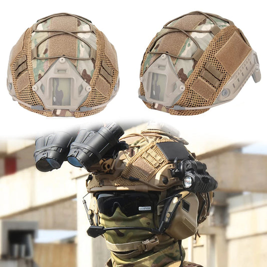 Tactical Helmet Cover, Airsoft Fast Helmet Cloth for Fast Helmet, Tactical Multicam Cover for NVG Military Helmet Accessories