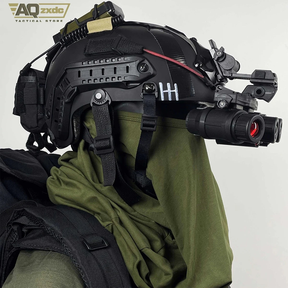 AQzxdc Tactical Ghost Spider Koenig Set - Cos Helmet Cod 19 Service Exhibition Equipment Helmet Mask for Cospaly Cod Koing