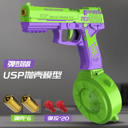 Shake sound explosion model 3D gravity radish gun can be thrown shell can be launched decompression toy gun 1911 pistol model gi