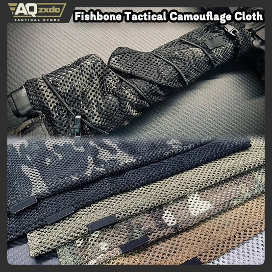 Airgun fishbone anti-counterfeiting cloth, for Hunting Military Decorations Party Shooting - tactical camouflage cloth
