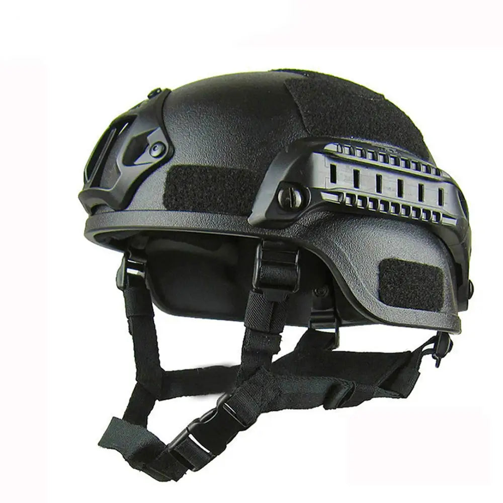 AQzxdc Combination of Tactical Fast Helmet MICH-2000 and Special Camouflage Cover, Paintball Hunting Helmet
