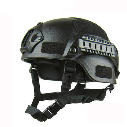 AQzxdc Combination of Tactical Fast Helmet MICH-2000 and Special Camouflage Cover, Paintball Hunting Helmet