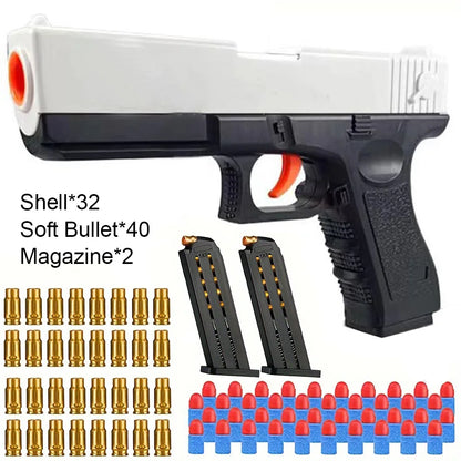 Desert Eagle Toy Gun Shell EjectionAirsoft Pistol Soft Foam Bullet Outdoor CS Weapon for Boys Girls Shooting Game Bitthday Gift