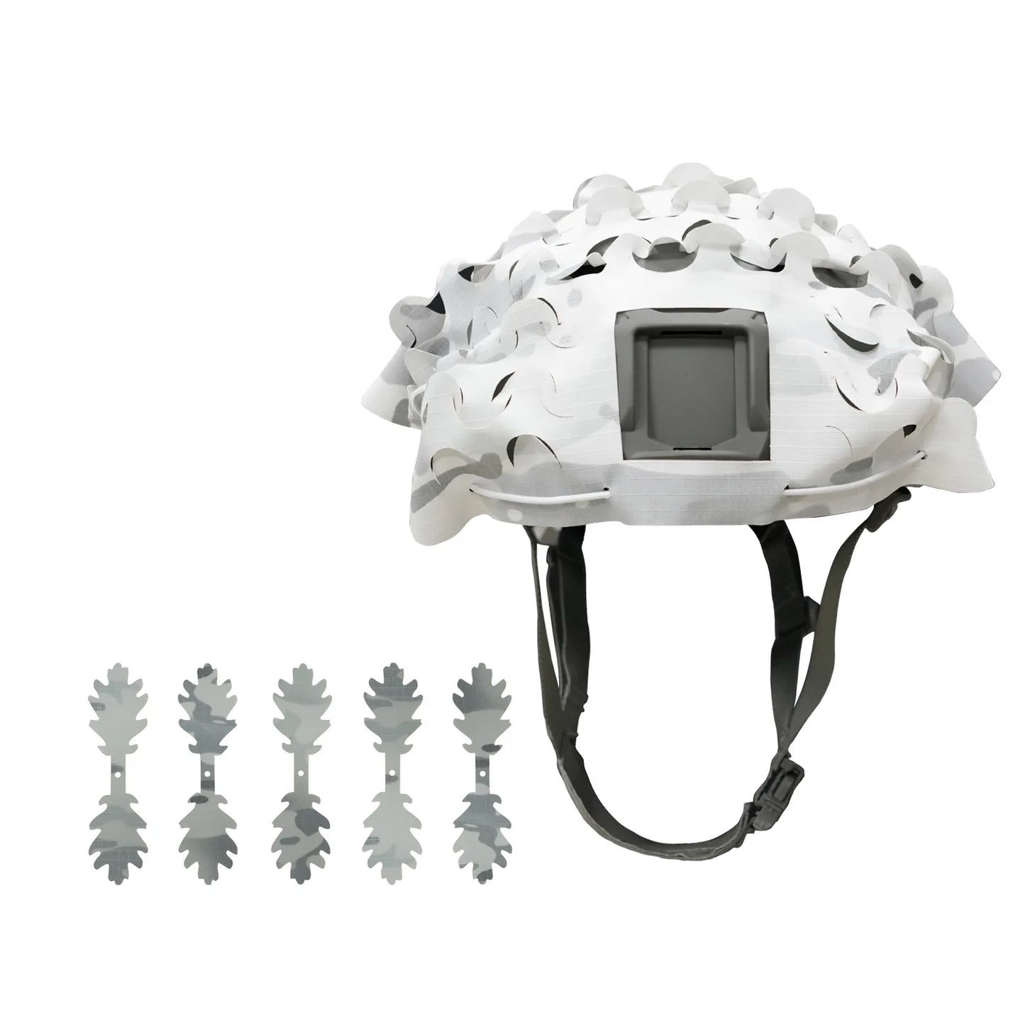 Tactical 3D Camo Leaf Shape Airsoft Helmet Cover Mesh Helmet Cloth Paintball Paratrooper Hunting Airsoft Helmet Accessories