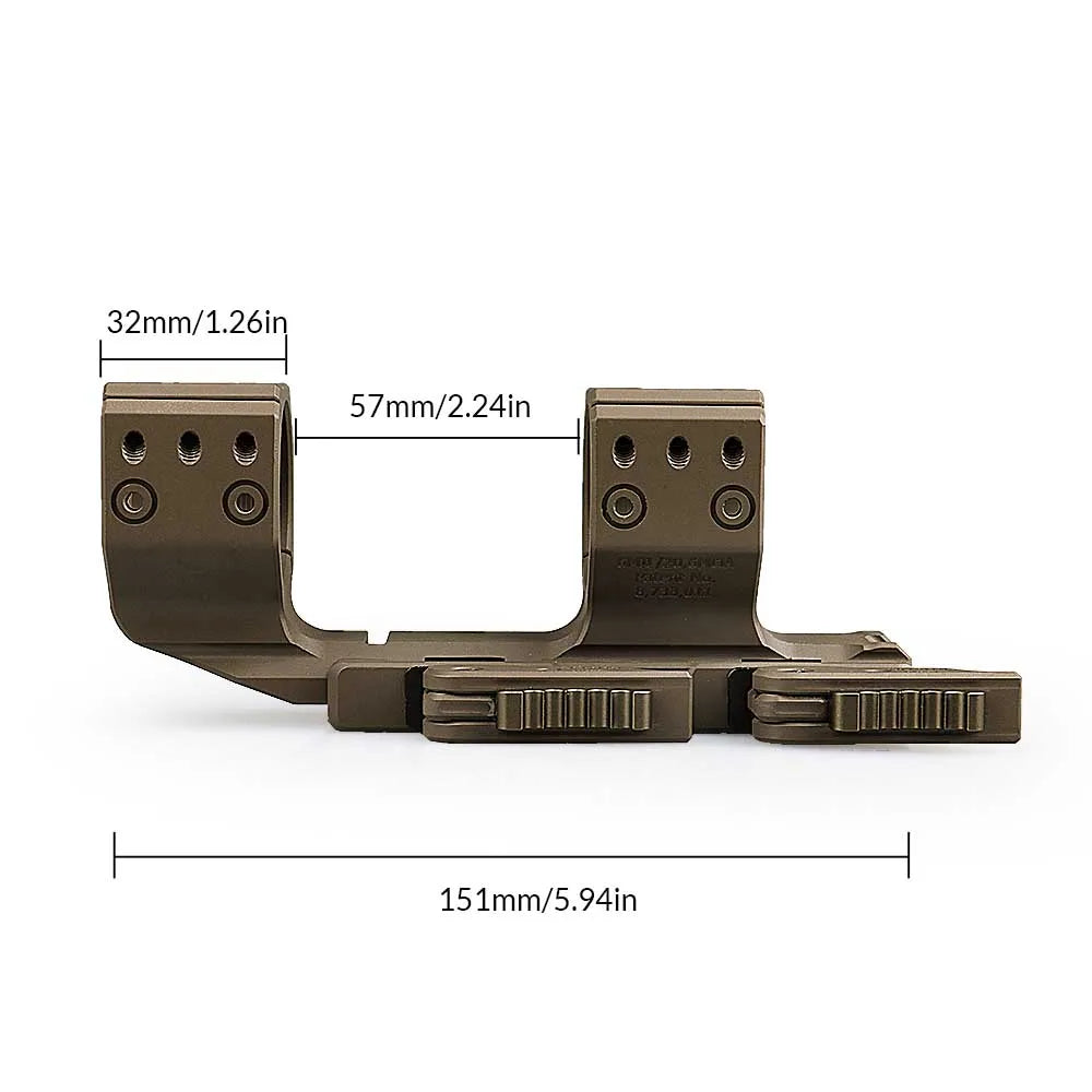 Tactical Double Ring Rifle Scopes Mount 34mm QD scope Mount  gz240265