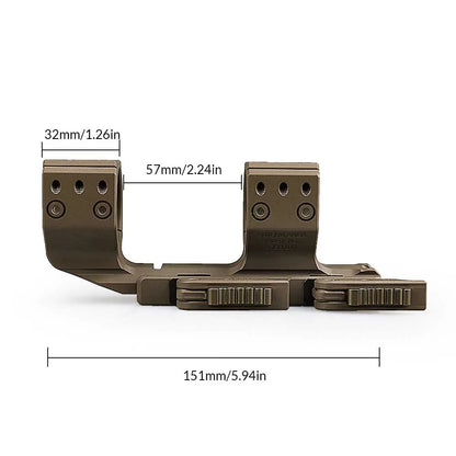 Tactical Double Ring Rifle Scopes Mount 34mm QD scope Mount  gz240265