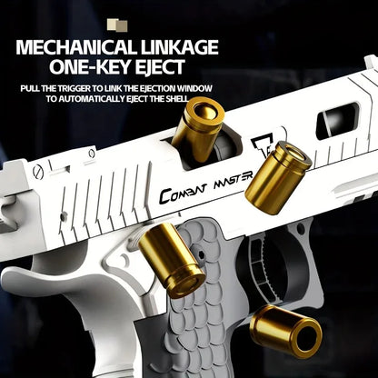2011 Desert eagle Shell Ejecting Pistol Empty Hanging Toy Gun Sig17 Continuous Firing Soft Bullet Launcher Children Adult Gift