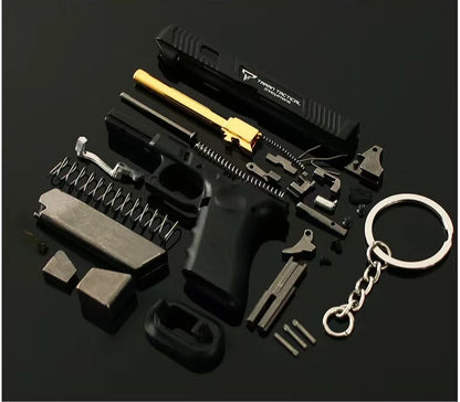 1:3 Mini Alloy TTI G34 Pistol Model Detachable Toy Gun Keychain Pendant Miniature Pistola Collection Toy Boys Adult Gifts