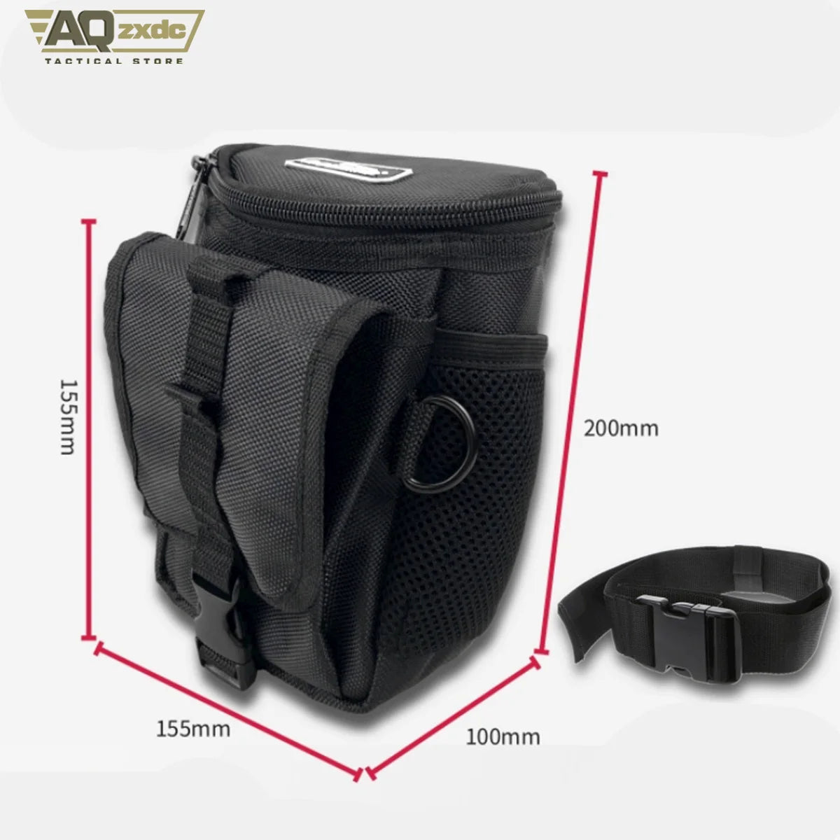 AQzxdc Multifunctional Tool Waist Bag, Mobile Phone Bag, Small Multi-Meter Waist Bag 1680D Oxford Cloth Thick Exquisite Tool Bag
