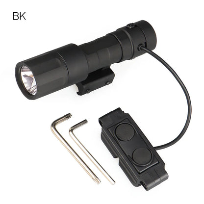 Tactical Micro 2.0 MCH Single Output Flashlight 1000 Lumens Hunting Light with Remote Press Switch fits 21.2mm Rails gs15-0157