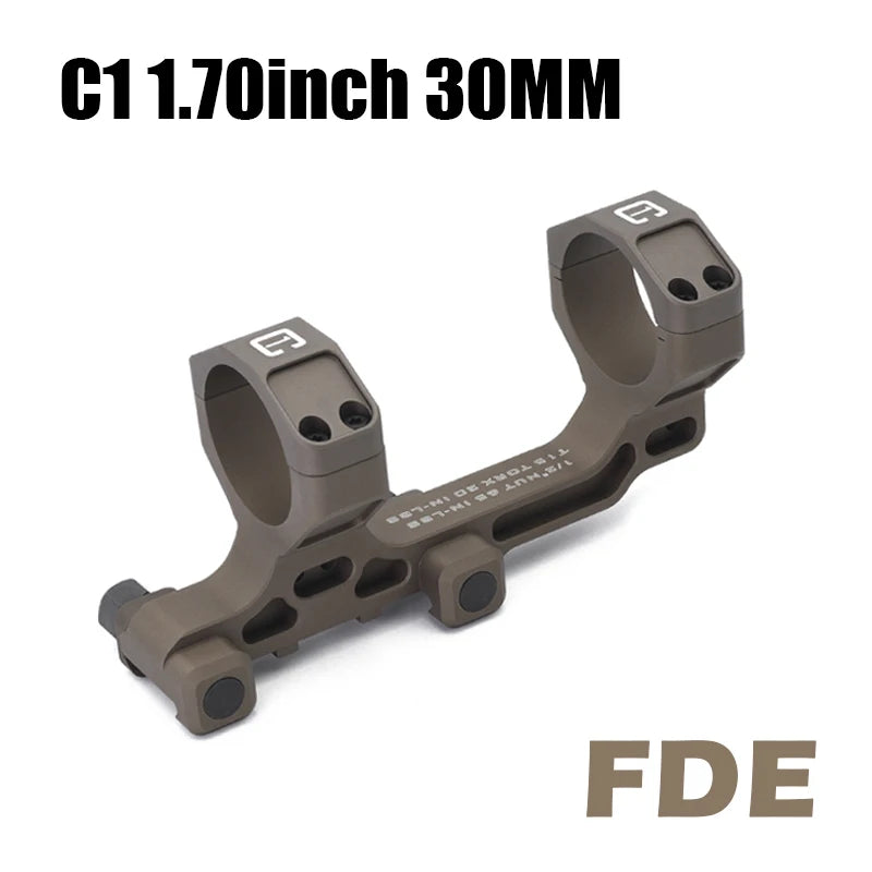 30mm Tube Airsoft Wargame Hunting Tactical C1 Modular Riflescope Mount 1.70/1.93inch with Offset Mounts