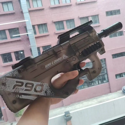 UZI P90 Electric Water Gun Pistol Summer Outdoor Pool Water Gun Continuous Firing Water Fights for Adults Kids