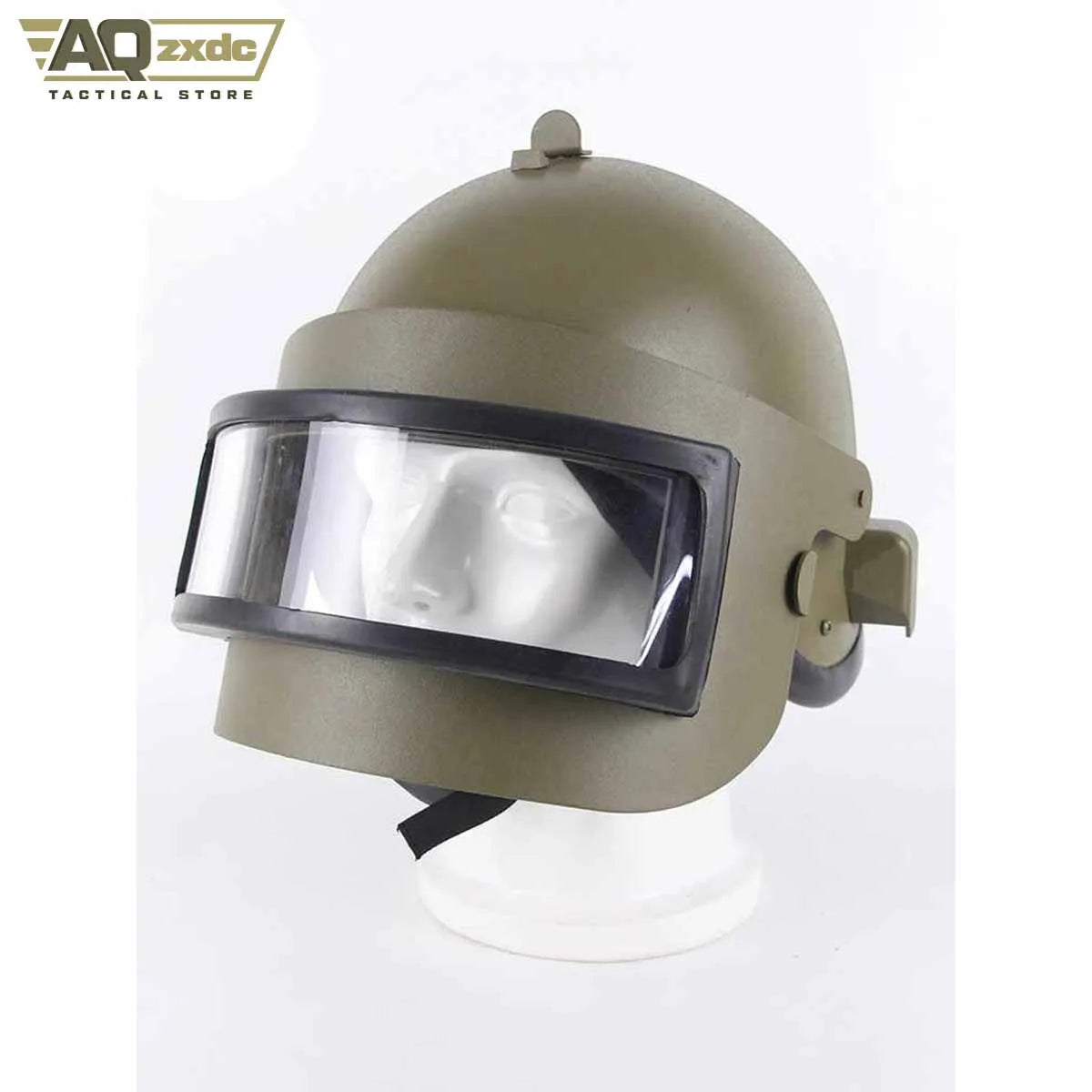 AQzxdc Tactical K63 Protective Helmet with Adjustable Shock Absorbing Pads Mask Airsoft Helmet K6-3 Special Forces Steel Helmet