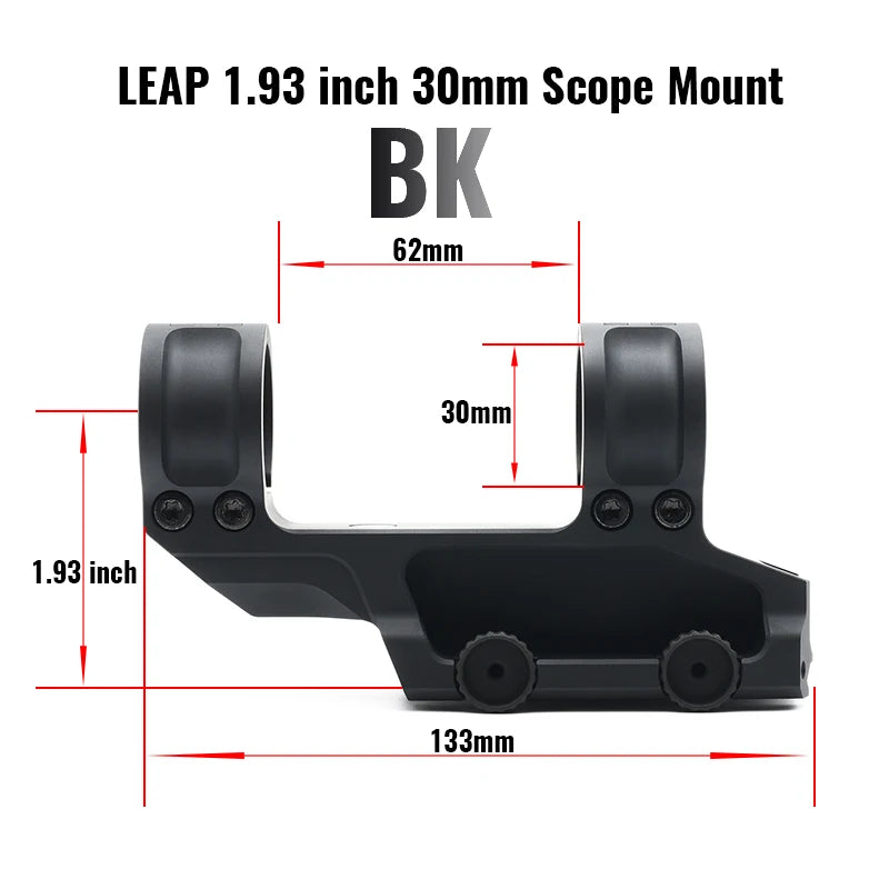 SCALAR Type LEAP 30mm / 34mm Riflescope Mount 1.54" / 1.93" Height 20mm Picatinny Rail Base Hunting and Airsoft Mount