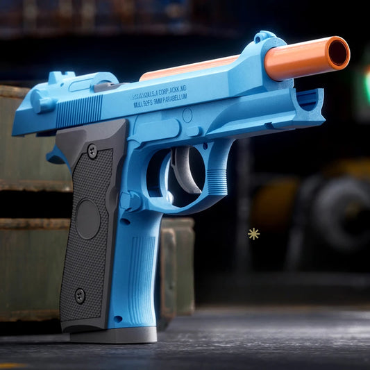 Sig17 Throwing Shell Toy Gun Soft Bullet Airsoft Launcher Outdoor Sports CS Game Weapon Pistol Shooter Weapon for Children Gift