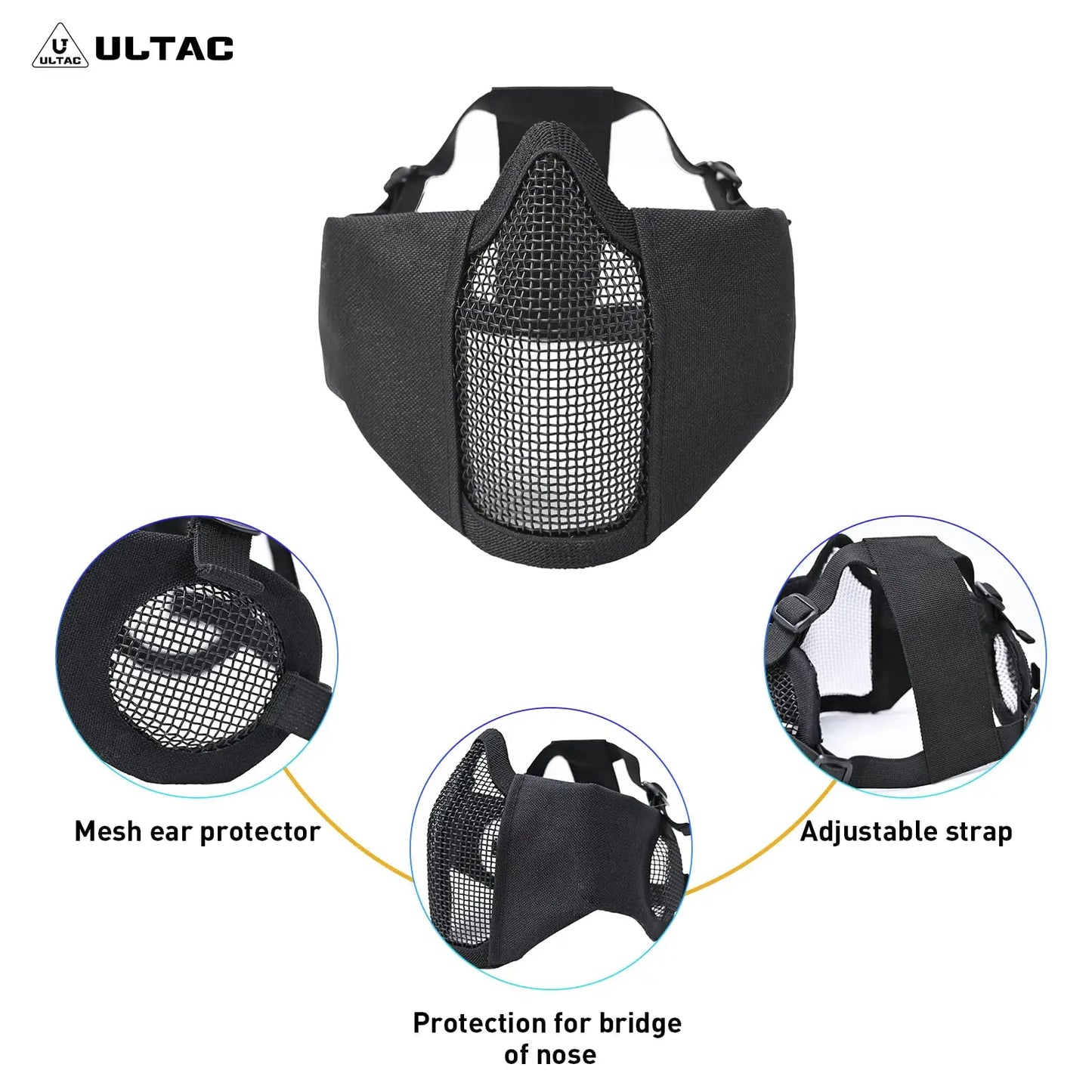AQzxdc Airsoft Helmet with Full Face Protection, Tactical Airsoft Mask, Goggles & Accessories, for Paintball & Outdoor Games