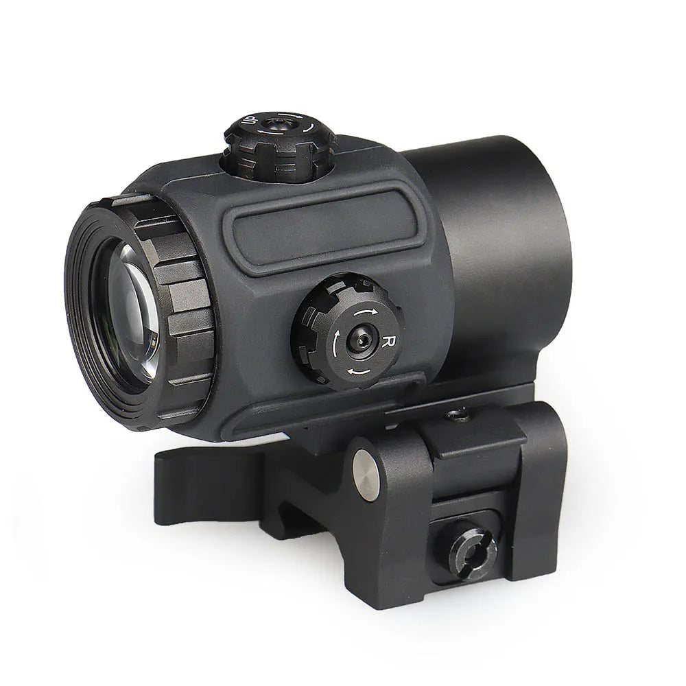 PPT Scope 3X Optical Sight G43 3X Magnifier Scope Sight With Flip To Side Mount for Red Dot Sight for Hunting Shooting gs1-0410B