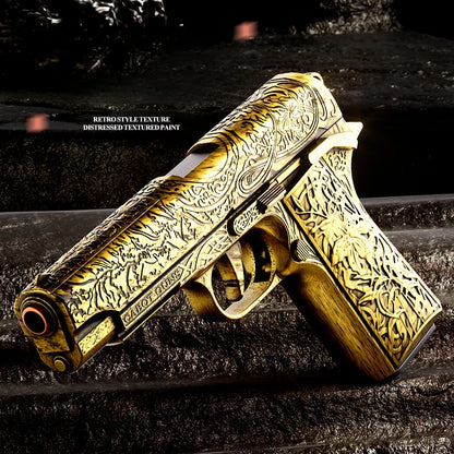 Carving 1911 Shell Throwing Pistol Continuous Firing Airsoft Blowback Empty Hanging Toy Gun Outdoor CS Weapon for Boys Adult