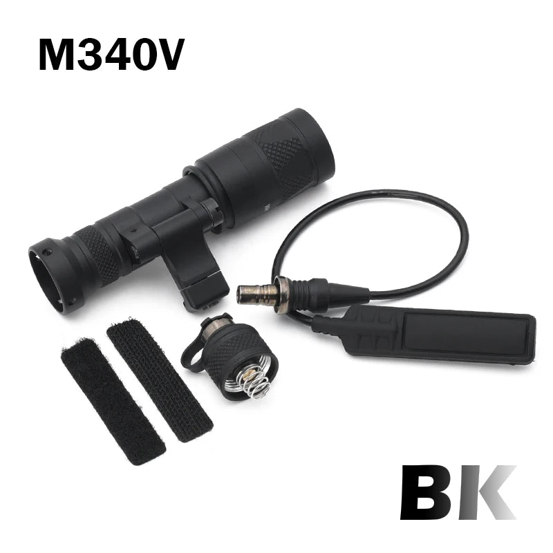 Tactical Airsoft SF M640 M640DF M340V Light Outdoor Rifle Flashlight Light LED Lanterna Fit 20mm Rail