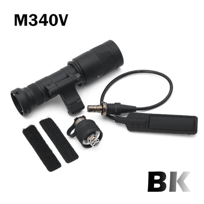 Tactical Airsoft SF M640 M640DF M340V Light Outdoor Rifle Flashlight Light LED Lanterna Fit 20mm Rail