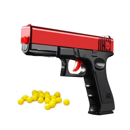 Manual G17 Toy Gun With Laser Soft Bullet Airsoft Pistol Outdoor Sports CS Game Weapon for Children Gift