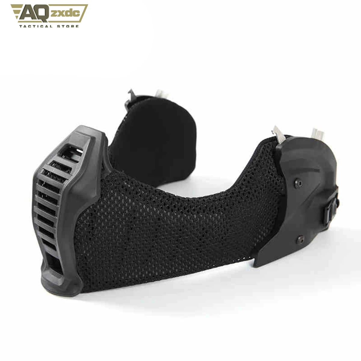 AQzxdc Outdoor EX Helmet Special Mask Ear Face All-Terrain Mask Ear and Face Protection One Half Face Protection CS Field