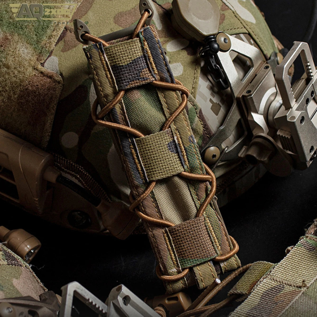Tactical Military Belt Set with Double Mag Pouch, AR Mag Bag, Compact Medical Bag, Handcuff Bag and Tourniquet Set for airsoft