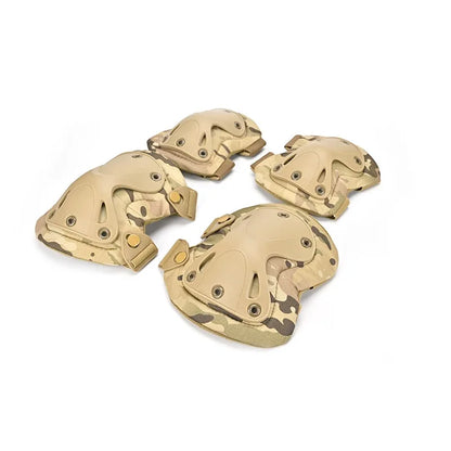 Outdoor Mountaineering Riding Sports Protective Gear Tactical Knee and Elbow Pads for Airsoft Paintball cs War Game