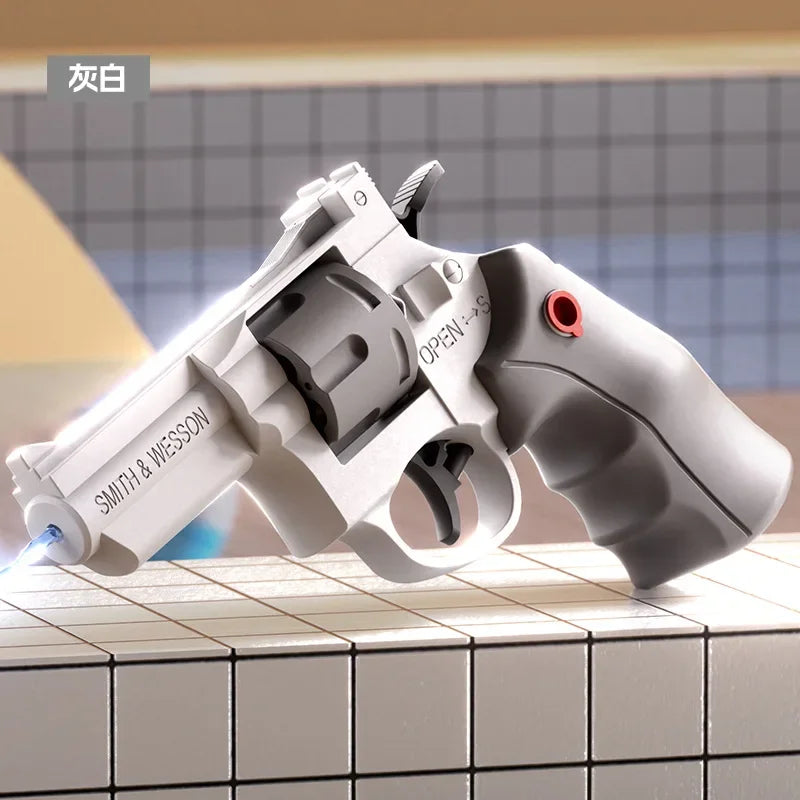 Mechanical Continuous Firing Water Gun Manual Small ZP5 Revolver Pistol Summer Outdoor Beach Poor Toy Mini Water Gun for Kids