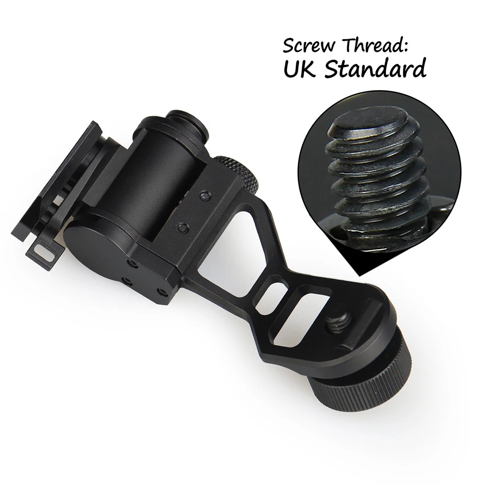 Aluminum J Arm NVG Mount Helmet Bracket Adapter PVS-14 Standard Night-vision Goggles fit L4G24 Dovetail  GZ240259