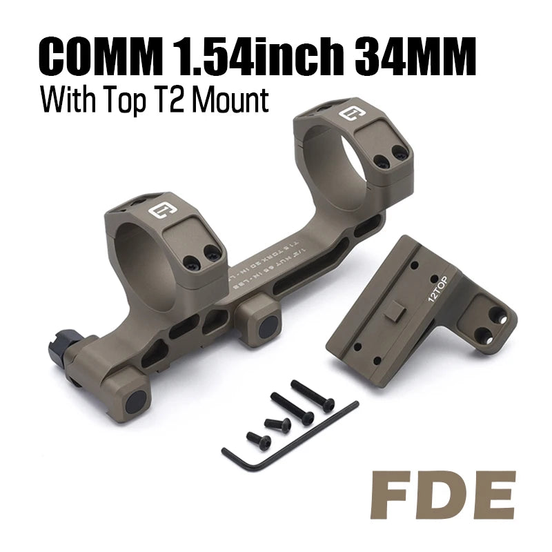 34mm Tube Airsoft Wargame Hunting Tactical C1 Modular Riflescope Mount 1.54/1.70/1.93 inch with Offset/TOP Red Dot Mounts