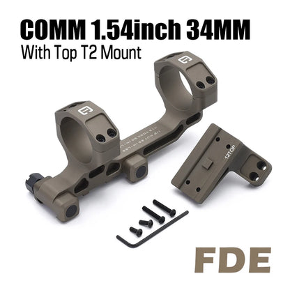 34mm Tube Airsoft Wargame Hunting Tactical C1 Modular Riflescope Mount 1.54/1.70/1.93 inch with Offset/TOP Red Dot Mounts