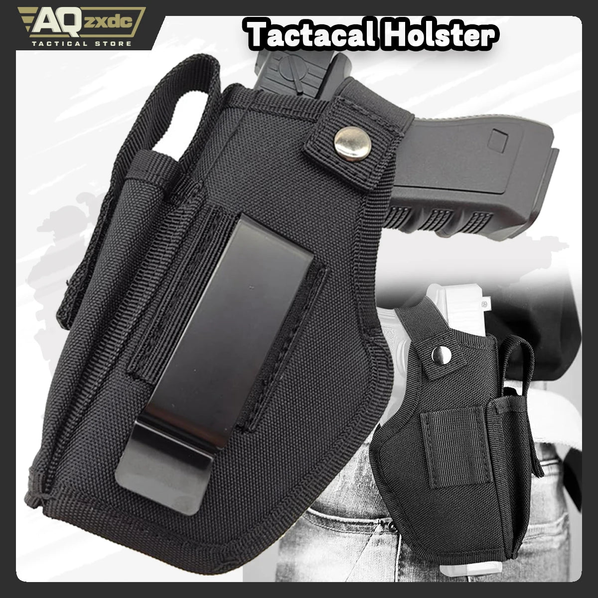 Gun Holster for Men/Women Concealed Carry Pistol Holsters, Gun Holster Fits Right/Left, Holster Fits Glock19,17,23,26,27,42,43