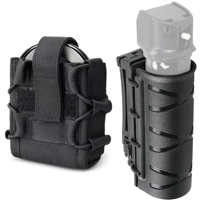AQzxdc Police Molle Handcuff Holster with OC Spray Holster for Duty Belt Fit Asp Handcuff Tactical Pepper Spray Holster