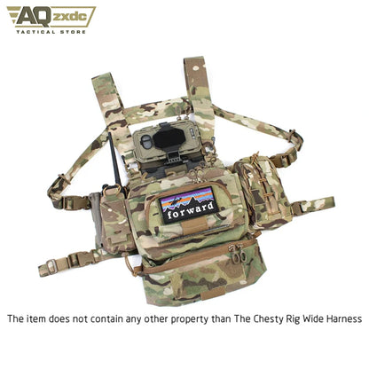 AQzxdc Tactical FERRO STYLE Chesty Rig Wide Harness airsoft CR07 Plate Carrier Bracket