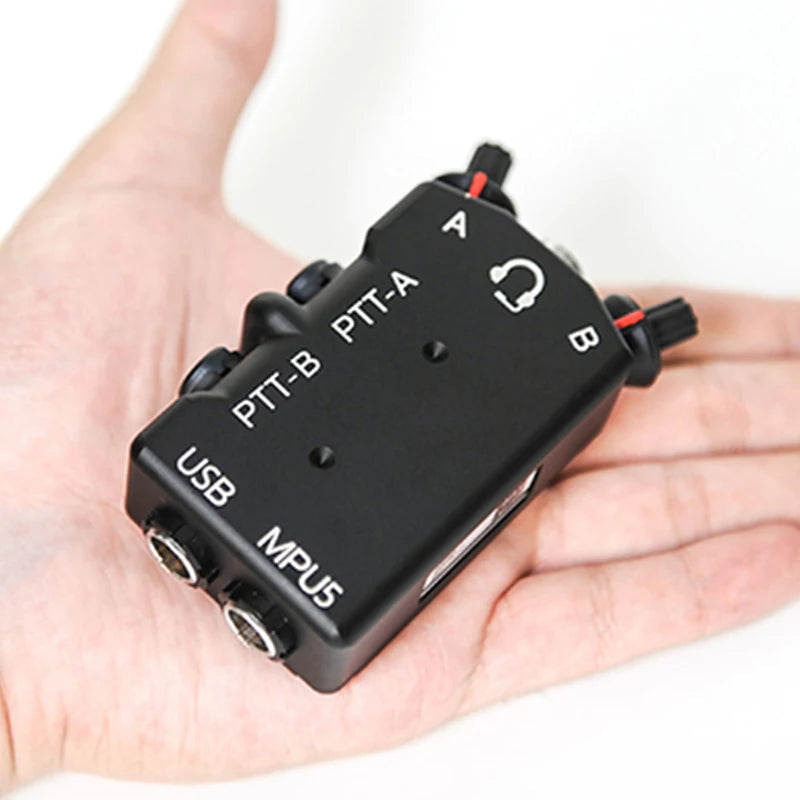 New FCS-Tactical MPU5 Standard Dual PTT Single and Dual-Channel Function CNC Metal Radio PTT for AMP Headset COMTAC3 Headset