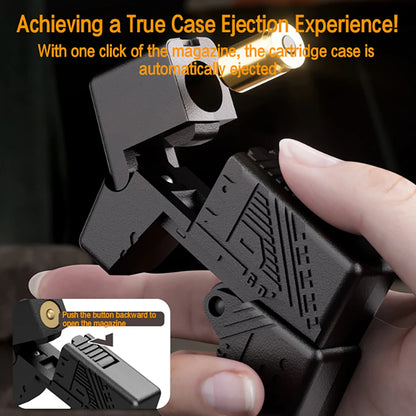 Tactical Decompression Toys, Shell-Throwing Toy Lighter Gun, Alloy Mini Model, Shell-Throwing Tactical Lighter Gun