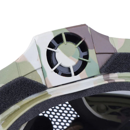 AQzxdc Tactical Airsoft Paintball Face Mask With Fan Breathable Anti-fog Full Face Mask Hunting Shooting Militar Protective Mask