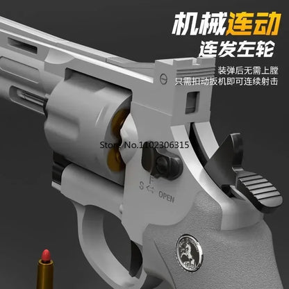 ZP5 357 Revolver Launcher Pistol EVA Soft Dart Bullet Toy Gun Airsoft CS Outdoor Shooting Game Weapon Kids Adult Gift