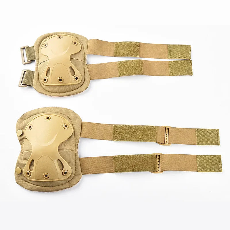 Outdoor Mountaineering Riding Sports Protective Gear Tactical Knee and Elbow Pads for Airsoft Paintball cs War Game