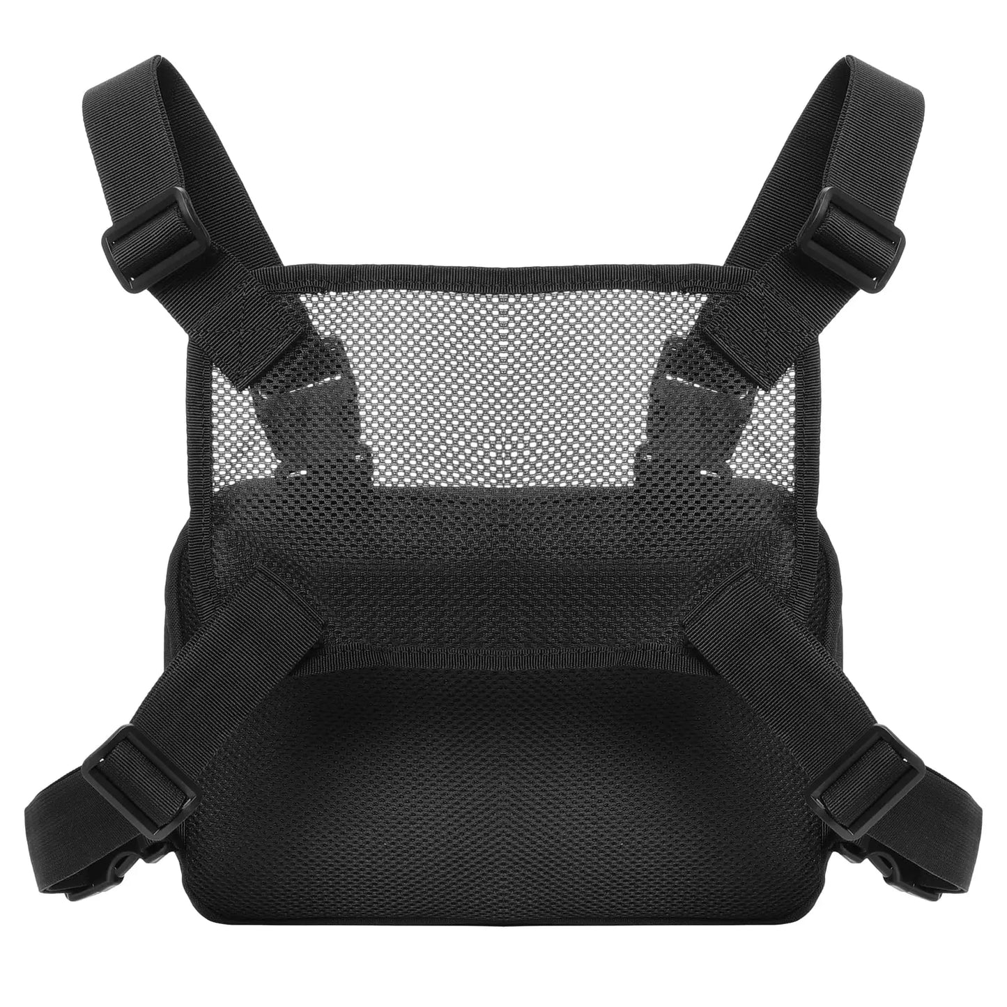 Tactical Chest Rig Molle Chest Rig Bag Chest Rig Airsoft, Radio Chest Harness Holder Holster Vest for Two Way Radio Walkie Talki