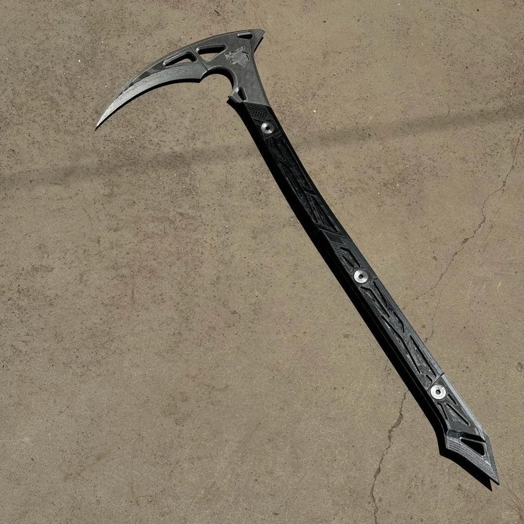 AQzxdc Ghost Death Scythe COD16 Death Angel Death Ghost COS Scythe Death Axe for Halloween Cosplay Party
