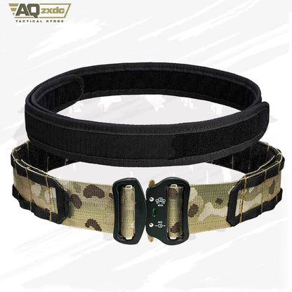 AQzxdc Tactical Military Waist Belt Set with Utility Pouch & Medical Pouch & Flash bang Pouch & 9mm 55 Mag Pouch Set for Airsoft