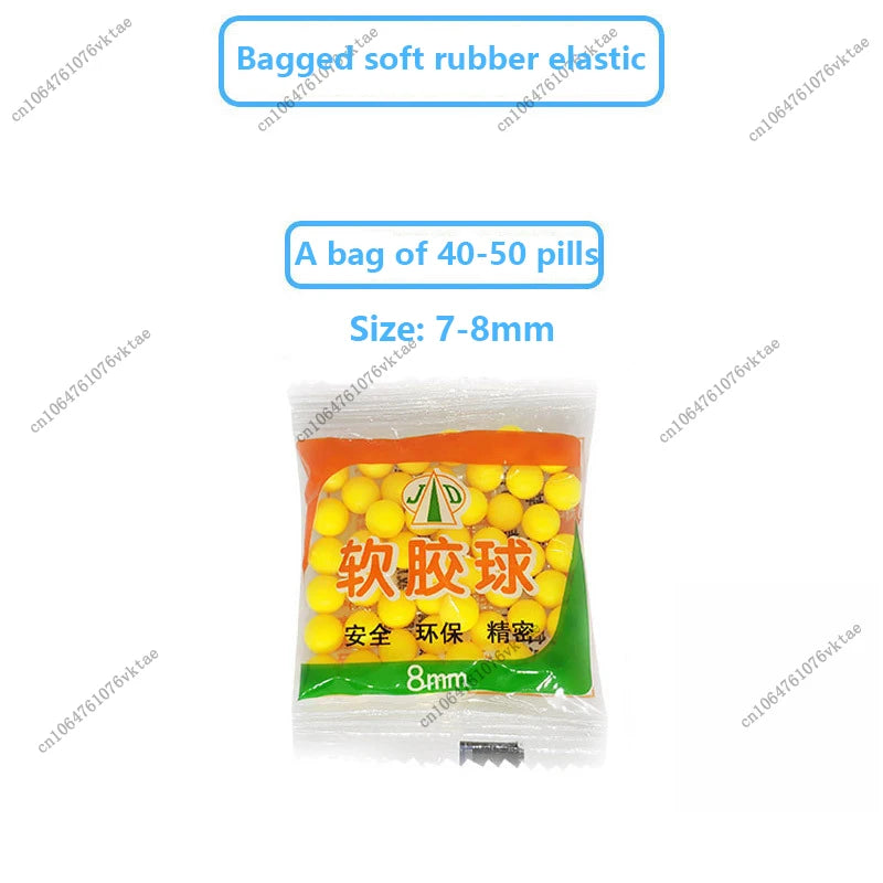 6mm-7mm toy gun bullets, plastic bullets, rubber bullets, environmentally friendly and safe soft rubber balls