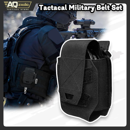 AQzxdc Police Handcuff Holster, MOLLE Handcuff Case fits Multiple Cuff, Handcuff Pouch for Duty Belt Tactical Vest Quick Release