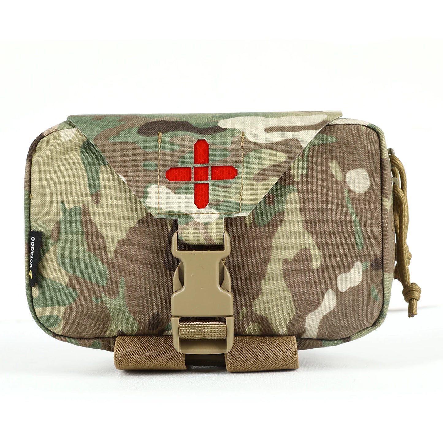 First Aid Pouch for Outdoor Emergency Survival, Rip Away Medical Molle Belt Pouch Handle Bag, Tactical Attachments Trauma Bag